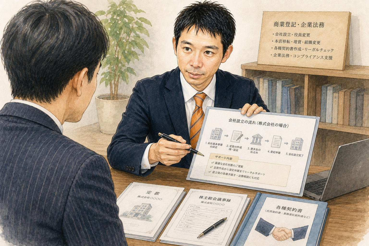 商業登記・企業法務のご案内イメージ